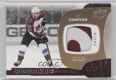 2017-18 Upper Deck Rookie Materials Patch 20/25 JT Compher #RM-JC Patch RC 0c3