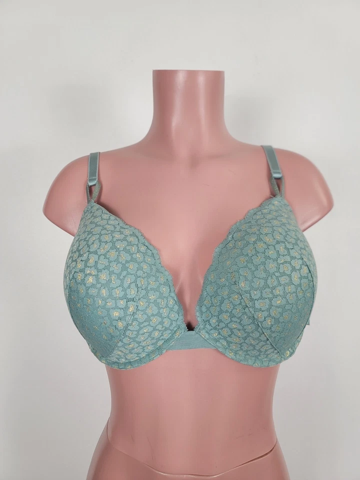 Sujetador con aros forrado acolchado estampado animal push up muy sexy de Victoria's Secret 38DD Foto 2 de 4