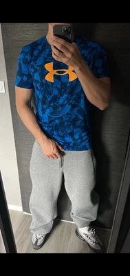 Under Armour Herren T-Shirt XL blau/orange Camouflage Kurzarm - Bild 1 von 4