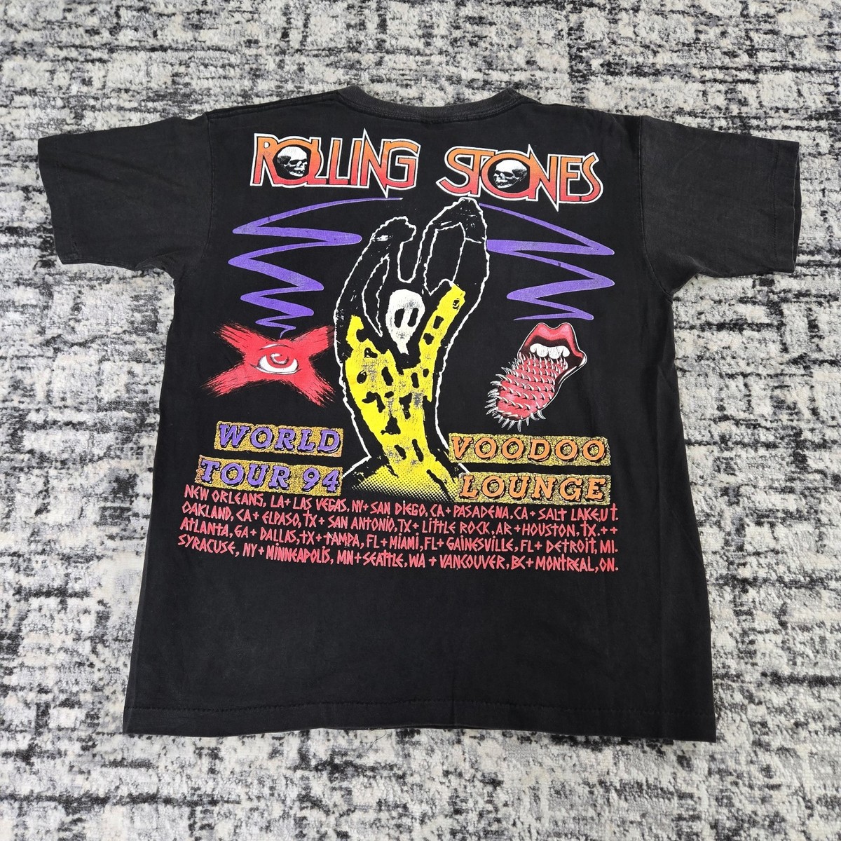 Vtg 1994 The Rolling Stones Voodoo Lounge T-Shirt Large World Tour