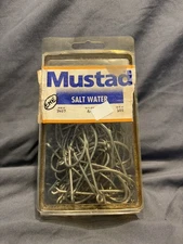 Open Box -Mustad 8/0 Hooks Salt Water No 3407 -66 Count NIB