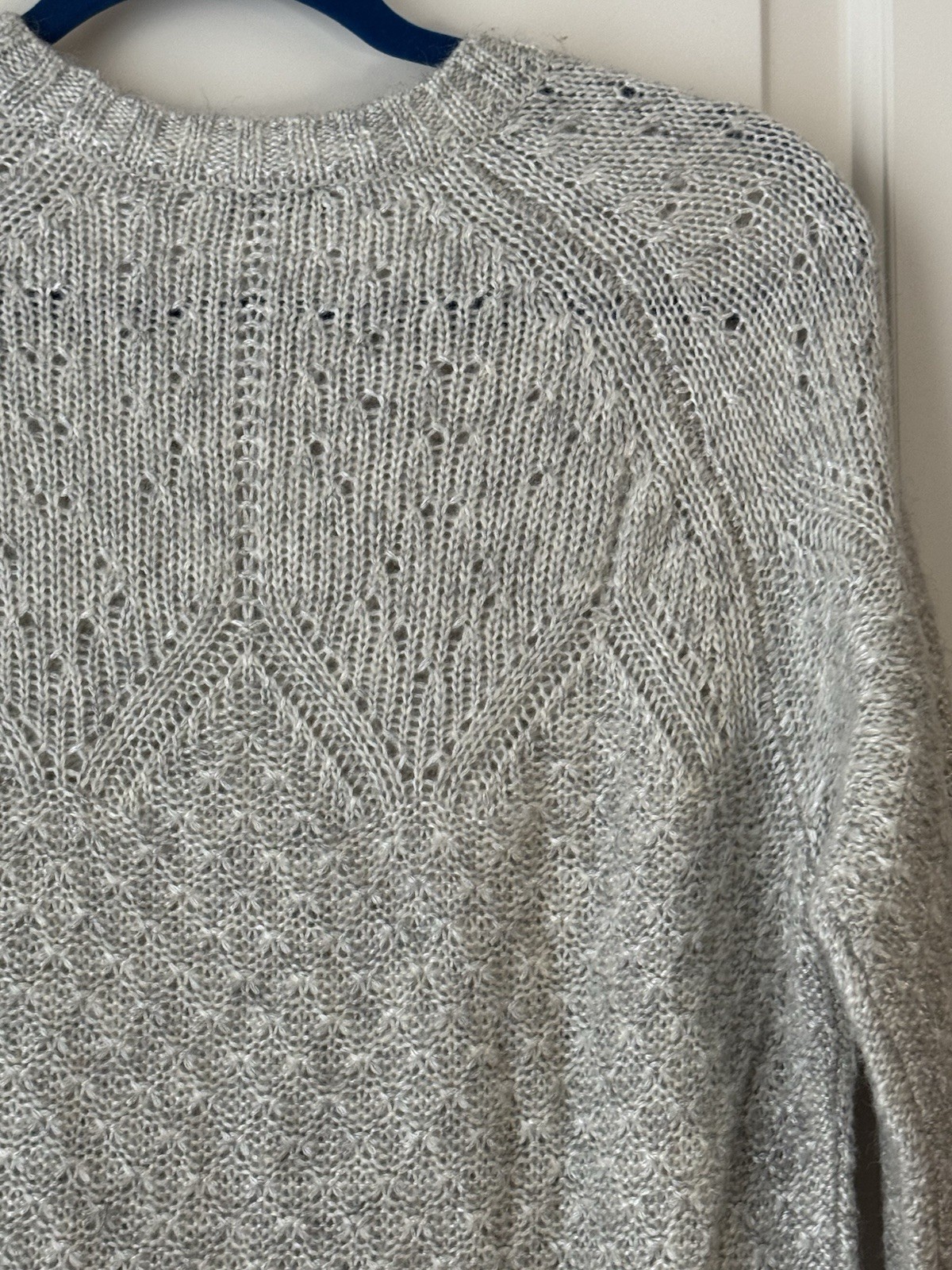 Talbots Sweater Crew Neck Solid Light Gray Women’… - image 10