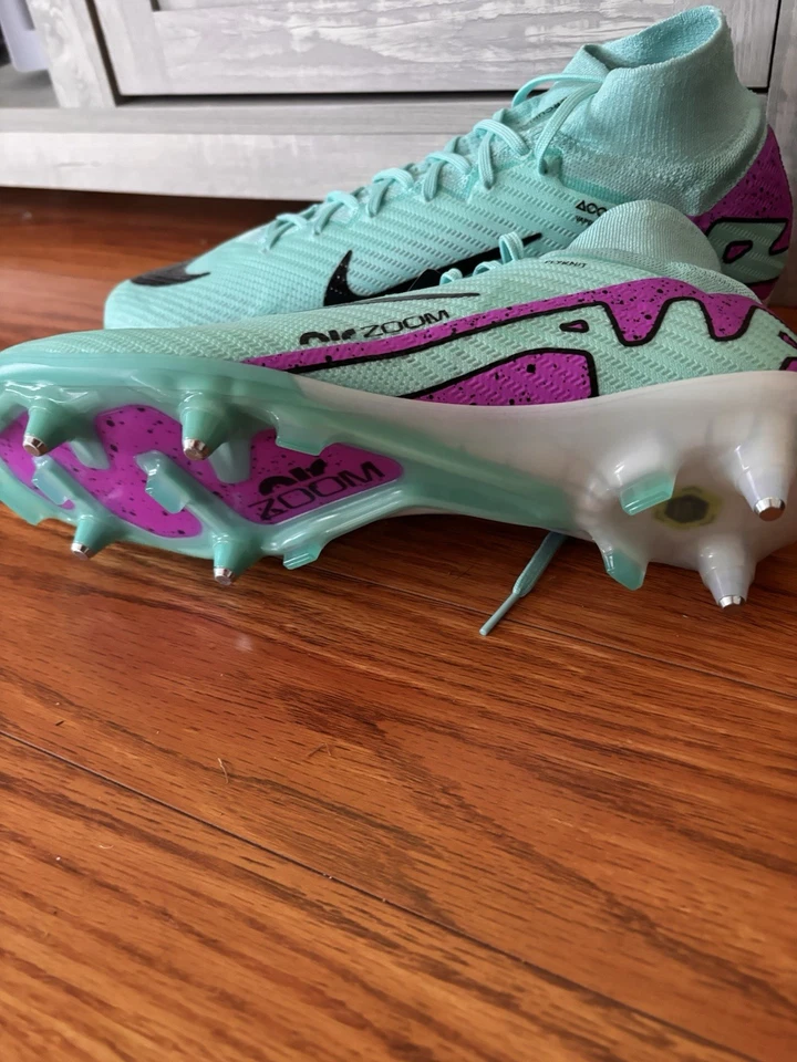 Nike Superfly 9 Elite SG-Pro AC Hyper Turquoise DJ5166-300 Men Sz 13 - Image 2 of 4