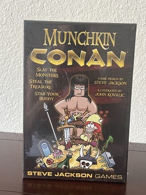 Steve Jackson Games Munchkin Conan Monsters Treasures Card Game NIB