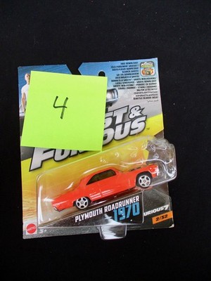 4 Hot wheels Plymouth Roadrunner 1970 Fast & Furious  2016 OVP NOS unbespielt