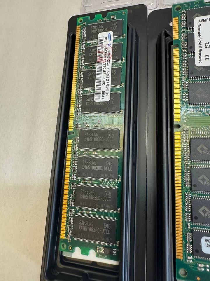 Vintage RAM Lot – 2× Kingston PC133 SDRAM + 1× Samsung DDR1 PC3200 512MB - Image 3 of 4