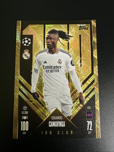 Eduardo Camavinga 100 Club Match Attax 24/25 #474 Real Madrid