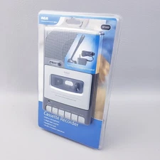 Vintage RCA Cassette Recorder RP3503 Stand up Mic & AC Adapter NOS NEW SEALED