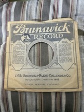  17 BRUNSWICK Record Sleeve Only 78 Rpm 10 Inch one sided AS IS 