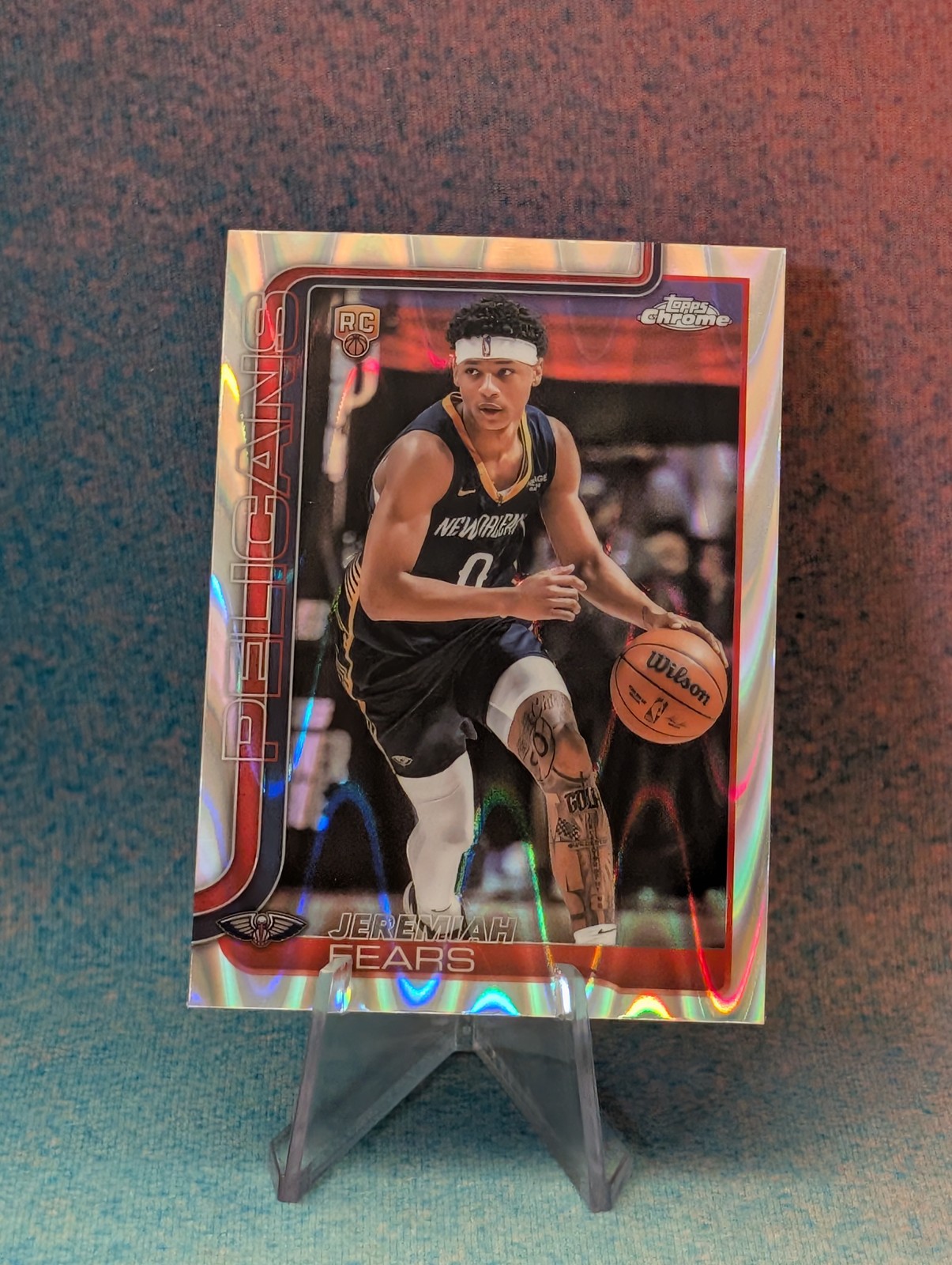 2025-26 Topps Chrome #257 Jeremiah Fears RayWave Refractor