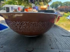 Vintage Pyrex Brown Woodland Bowl #444.   4 quart