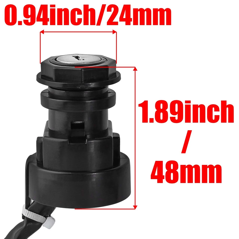 Ignition Key Switch For Yamaha Big Bear 400 YFM400 4x4 2009 2010 2011 2012 ATV - Image 2 of 4