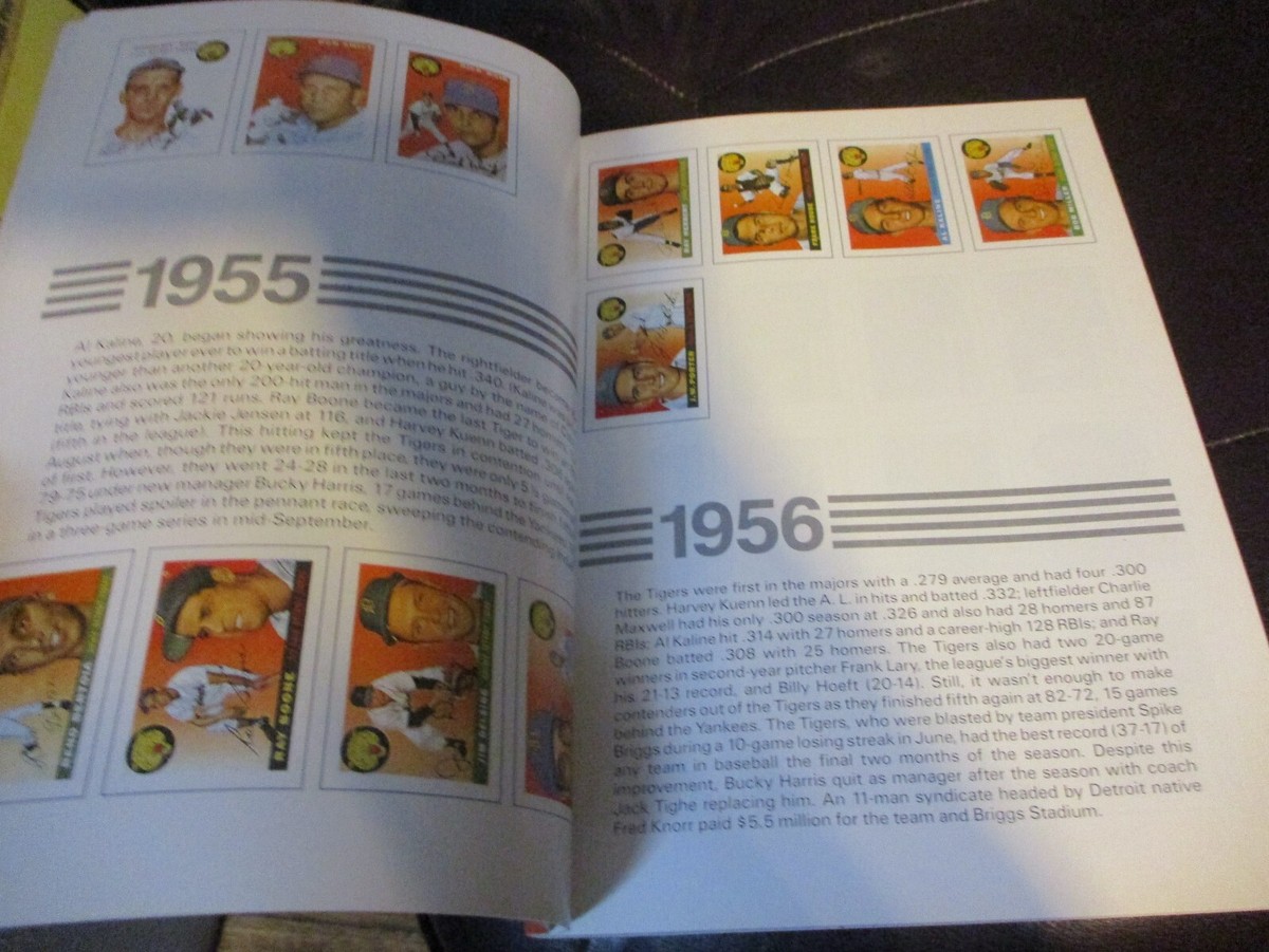 1987 DETROIT TIGERS 1952-1987 Baseball Card Book Surf