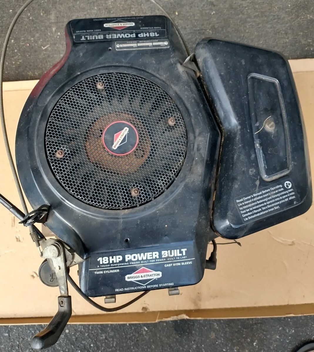 Briggs Stratton 18HP Power Built To Last Twin Cylinder Engine Tough  Performanc
