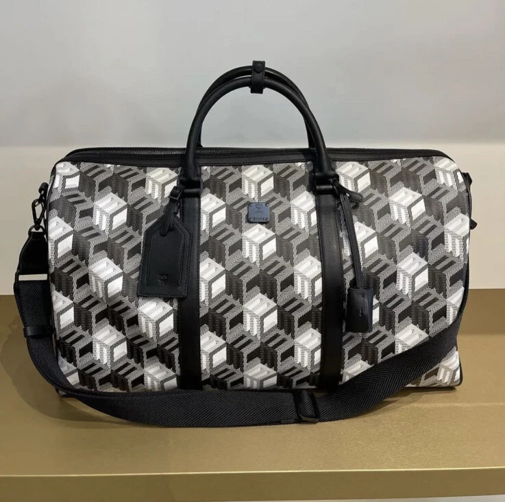 NWT!* MCM Unisex cubic logo Large Weekender, Duffle bag, Gym Bag $1550+ tax