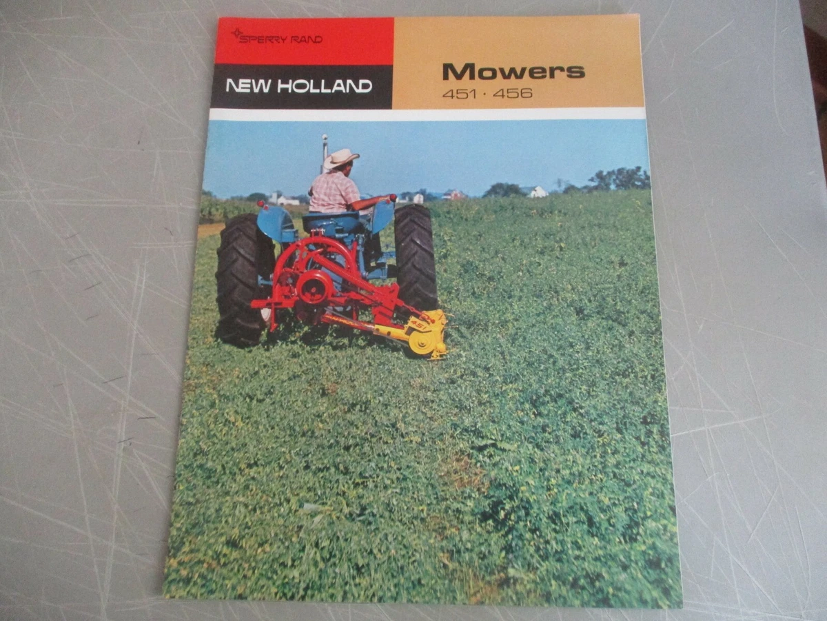 VINTAGE NEW HOLLAND MOWER MODEL 451 456 SALES FLYER BROCHURE FARM