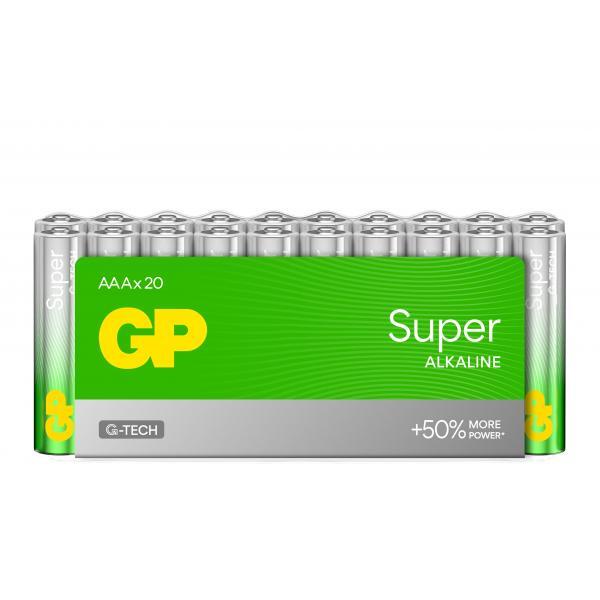 Gp Batteries Confezione 20 Batterie GP Super Alcaline Ministilo AAA 24A/LR03