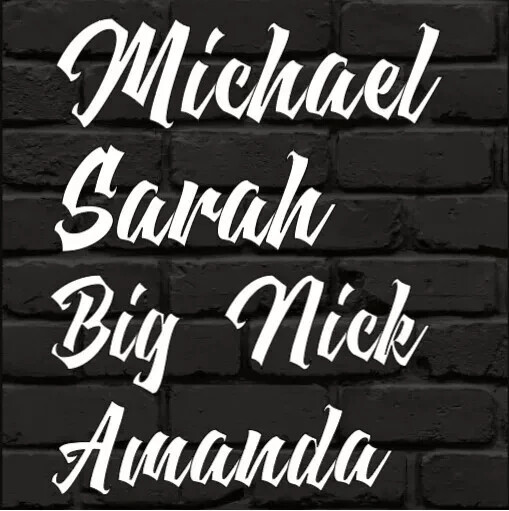 Custom Personalized Graffiti Tag Name Decal Sticker for Car Window