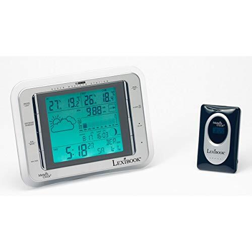 Lexibook Sm1670 - Wetterstation Meteo Clock Pure, Wei/silber