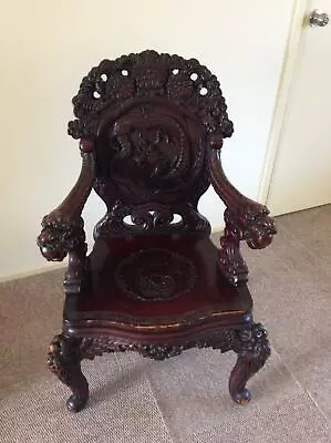 Carved Chinese Chair Antiques Gumtree Australia Inner Sydney Carved Chinese Chair Antiques