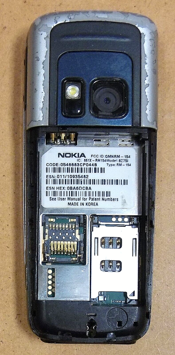 Nokia 6275i - Blue ( Cricket / Unlocked ) Very Rare International