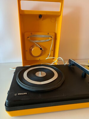 TOURNE DISQUE PHILIPS Stereo 200 Orange Vintage Musique Vinyles Platine Son O EUR 10,00 - FR
