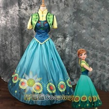 Frozen 2 Anna Elsa Cosplay Costume Evening Ball Long Dress Halloween Christmas