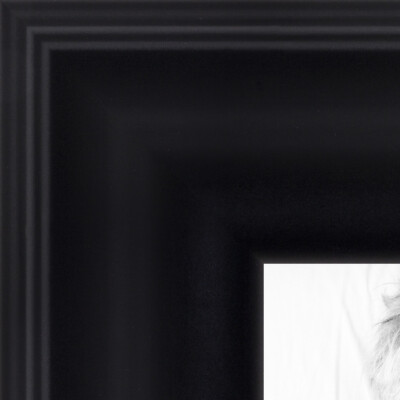 ArtToFrames 2'' Custom Poster Frame  Satin Black Step Wood 1419 Large