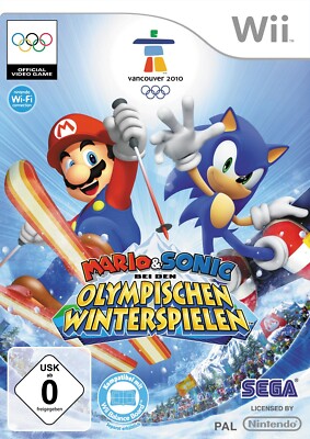 Wii Mario & Sonic Olympische Winterspielen / Olympic Games Vancouver 2010 + OVP