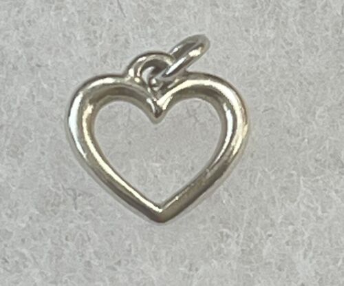 James Avery Sterling Silver 925 Open Heart Small Pendant Charm - Picture 1 of 4