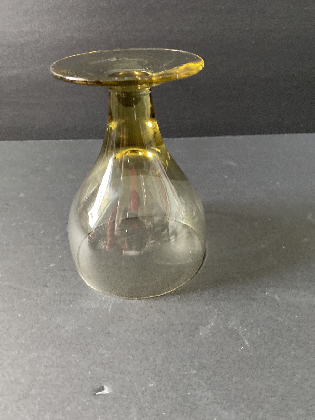 6 VNTG Independence? Honey Yellow Footed Wine Martinis Goblets Drink