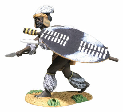 Britains Soldiers 2016 - Zulu Attacking Low with Spear uThulwana Regiment