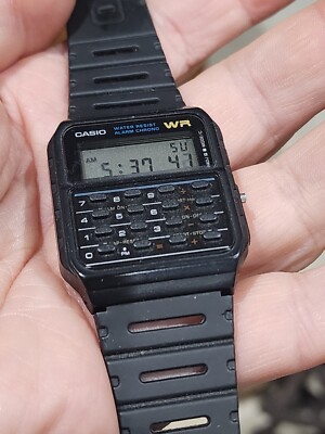 Casio CA53W, 8-Digit Calculator Watch, Resin Strap, Alarm