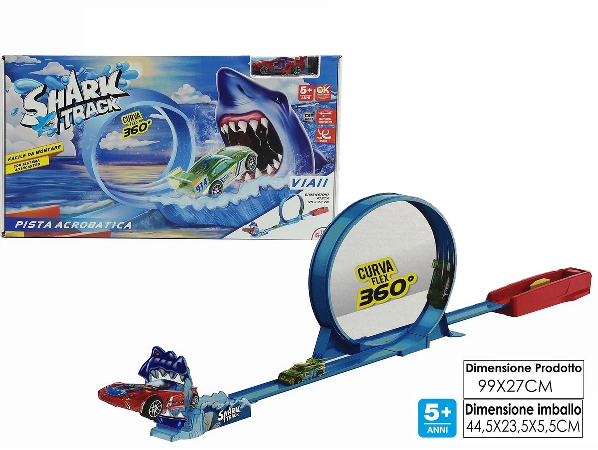 Hot Wheels Maxi Track Death Turn Toy Shark Track Machines