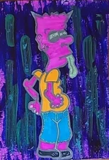 Original Purple Drink Painting Percs Low Brow Lean Bart Cough Syrup Drug Party