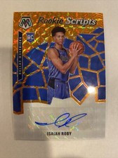 2019-20 Panini Mosaic Isaiah Roby Rookie Script Orange Prizm Auto Autograph RC