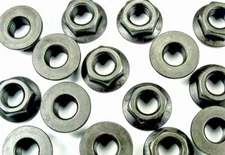 Metric Flange Nuts M10-1.5mm Thread- 15mm Hex- 21mm Flange (Qty-20) #1929-20CC