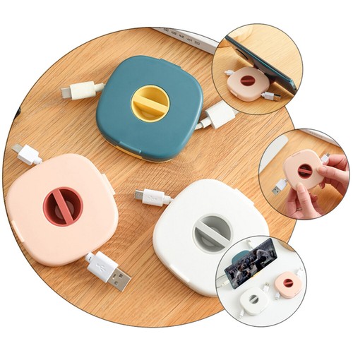 3 Pcs Data Cable Storage Box Travel Sleeves Cord Management Organizer Case - Afbeelding 10 van 12