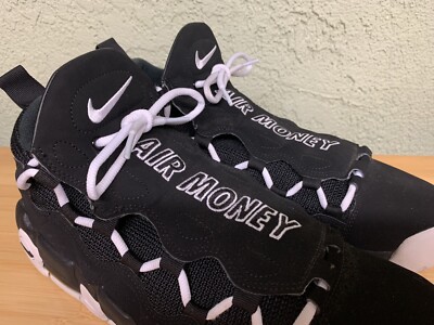 NIKE AIR MORE MONEY AJ2998-001 BLACK/WHITE-BLACK Sz 11 | eBay