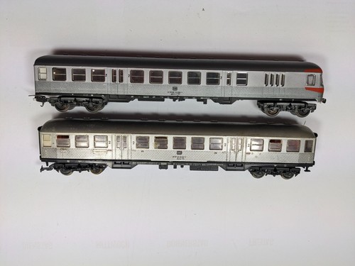 2 x Lima Fleischmann H0 Personenwagen STeuerwagen Silberling DB gebraucht - Bild 2 von 7