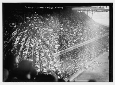World Series Crowd In Shibe Park Philadelphia Baseball c1900 Old Photo