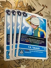 Digimon Card Game Playset BT8-087 U T.K. Takaishi New Awakening