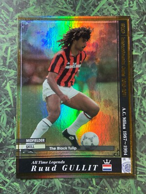 STICKER RUUD GULLIT MILAN # 157 CALCIO 88 1988 EUROFLASH FIGURINE TOPLOADER