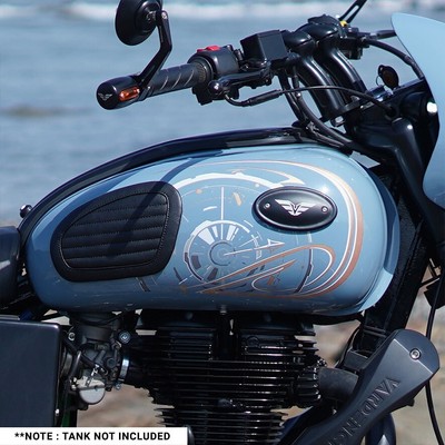 TANK PROTECTIVE CASING OCEAN BLUE FIT FOR ROYAL ENFIELD CLASSIC 350