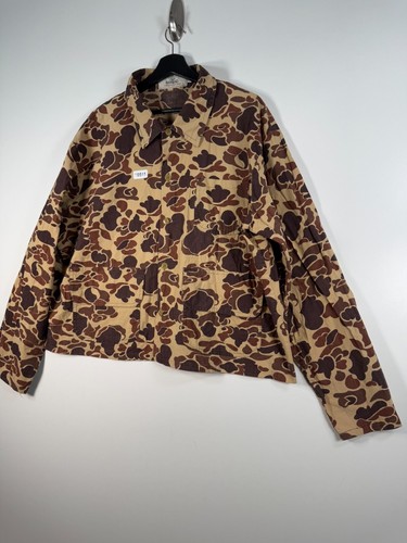 Vtg Red Head Mens Button Up Duck Camo Hunting Long Sleeve Shirt Brown Sz 2XL - Picture 2 of 11