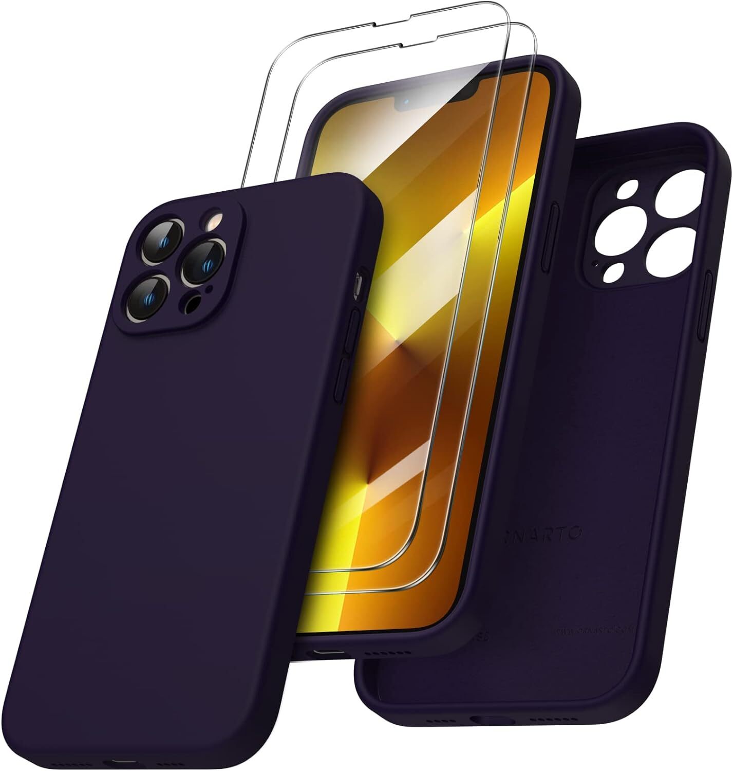 Compatible with iPhone 13 Pro Max Case 6.7 inch, with 2 x Screen Protector Liqui