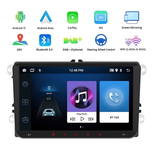 2+32G Apple CarPlay For VW GOLF MK5 MK6 Polo Car Stereo Radio Android14 GPS NAVI - Picture 11 of 19