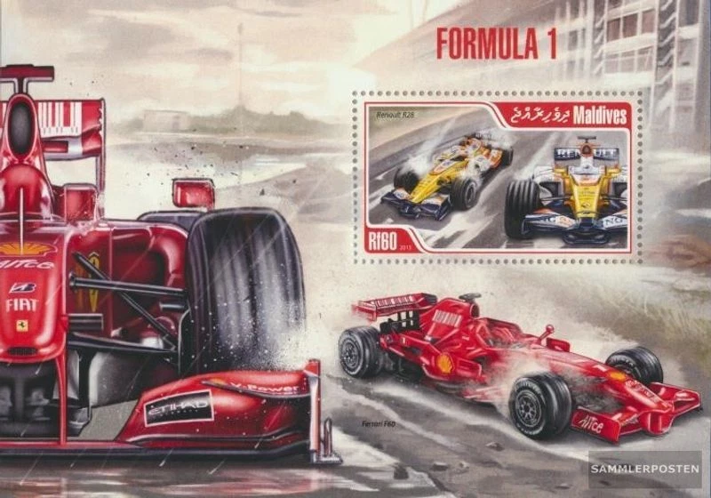 Malediven Block 669 (kompl. Ausg.) postfrisch 2013 Formel 1 - Bild 1 von 1