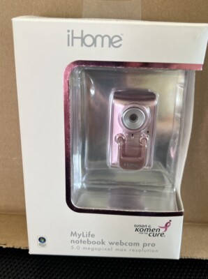 My Life Notebook Webcam Pro 5.0 Megapixel iHome NEW  sealed box Susan Komen 