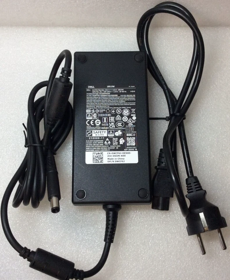 Dell DA180PM200 Laptop AC Power Adapter 180W 19.5V 9.23A #65 - Bild 2 von 2